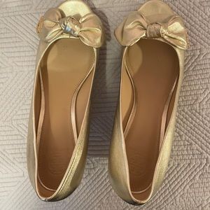 Tory Burch wedge espadrille 3 inch wedge open toe